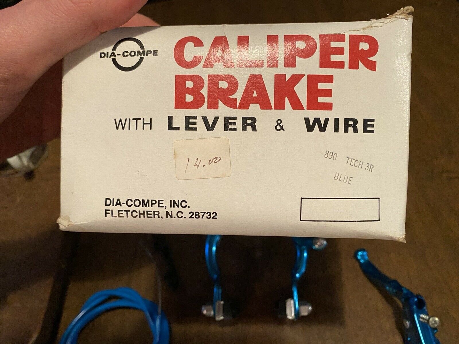 NOS BLUE DIA COMPE 890 REAR BRAKE CALIPER & LEVER DATED 80’S OLD SCHOOL BMX NIB - Fresh Stock Dated December 2025