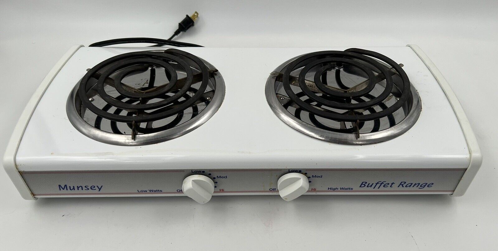 Vintage Munsey Table Top Buffet Range 650 Watts/1,000 Watts/120 Volt Model R-92 - Fresh Stock Dated February 2026