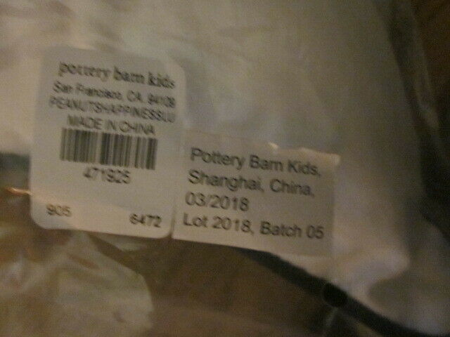 Pottery Barn Kids Peanuts Happiness Is Halloween Lumbar Pillow Snoopy & Gang NWT - Fresh Stock Dated December 2025