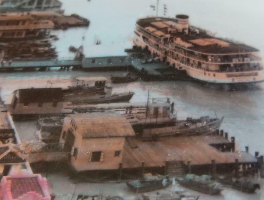 1955 Wharves West Ward Macau RPPC tinted pc very good Airmail - Fresh Stock Dated February 2026