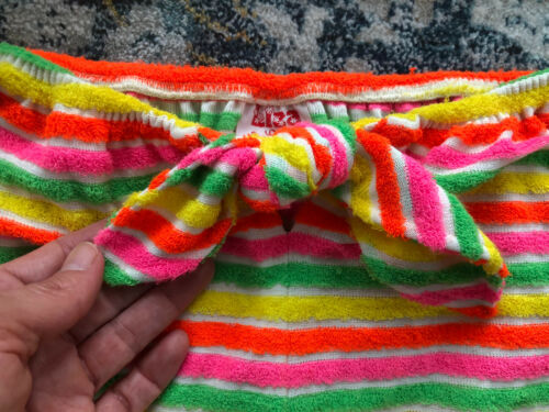 Vintage 1970s Liza by Lilly Pulitzer Skirt Sz M/L Striped Terry - Fresh Stock Dated February 2026