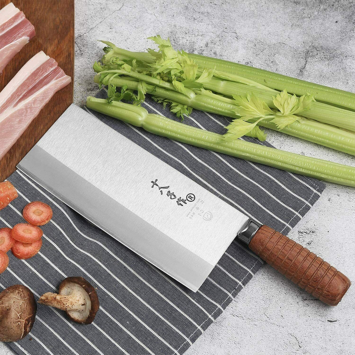 SHI BA ZI ZUO 8-inch Kitchen Knife Professional Chef Knife Stainless Steel - Fresh Stock Dated December 2025