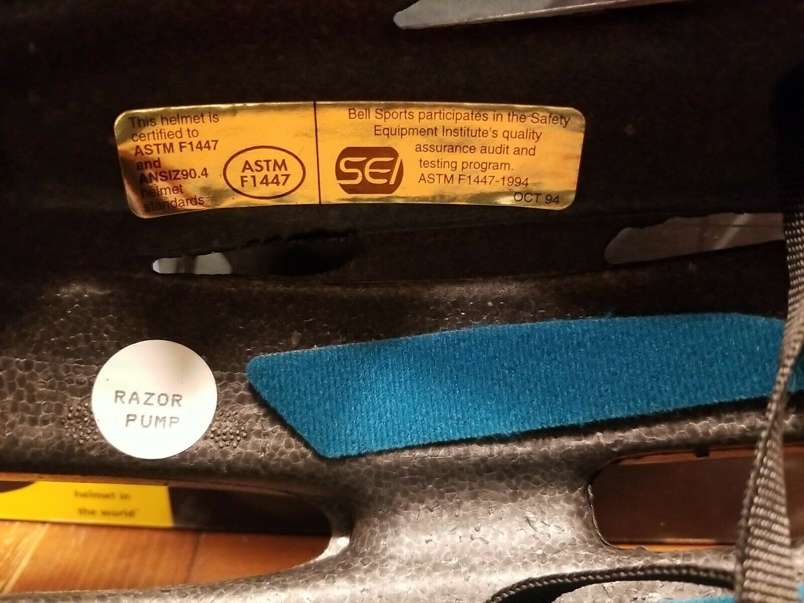 Vintage NOS 1994 Bell Bike Bicycle Helmet Razor Pump M Purple 40th Anniversary - Fresh Stock Dated December 2025