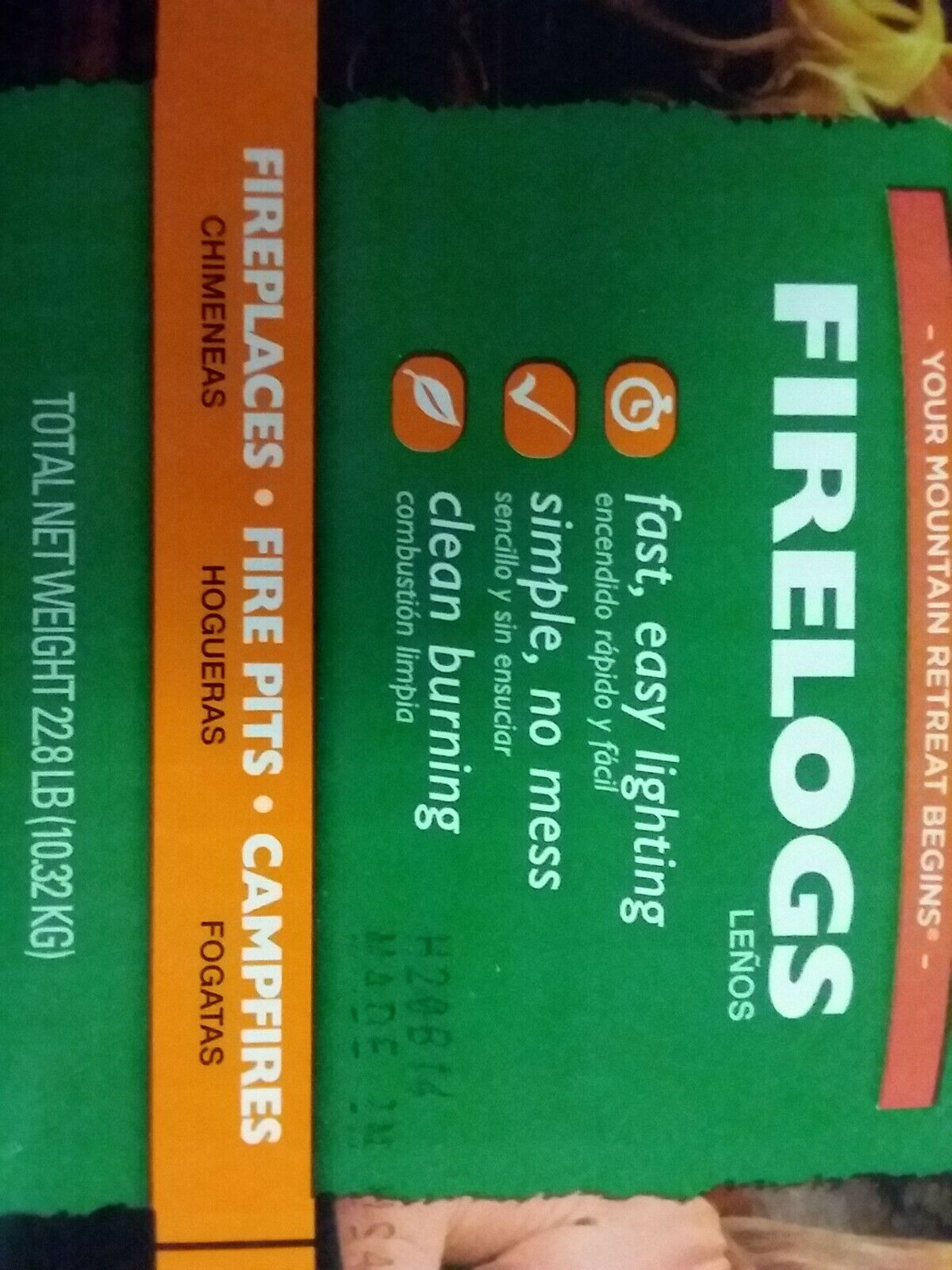 Pine Mountain Fire Logs 3 Hour Burn Time, Campfires, Fireplaces 6 PACK - Fresh Stock Dated December 2025