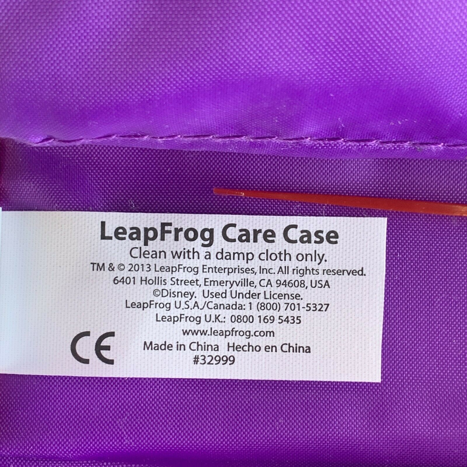 LeapFrog Care Case Featuring Disney Doc McStuffins (Works with all LeapPad2 Tabl - Fresh Stock Dated December 2025