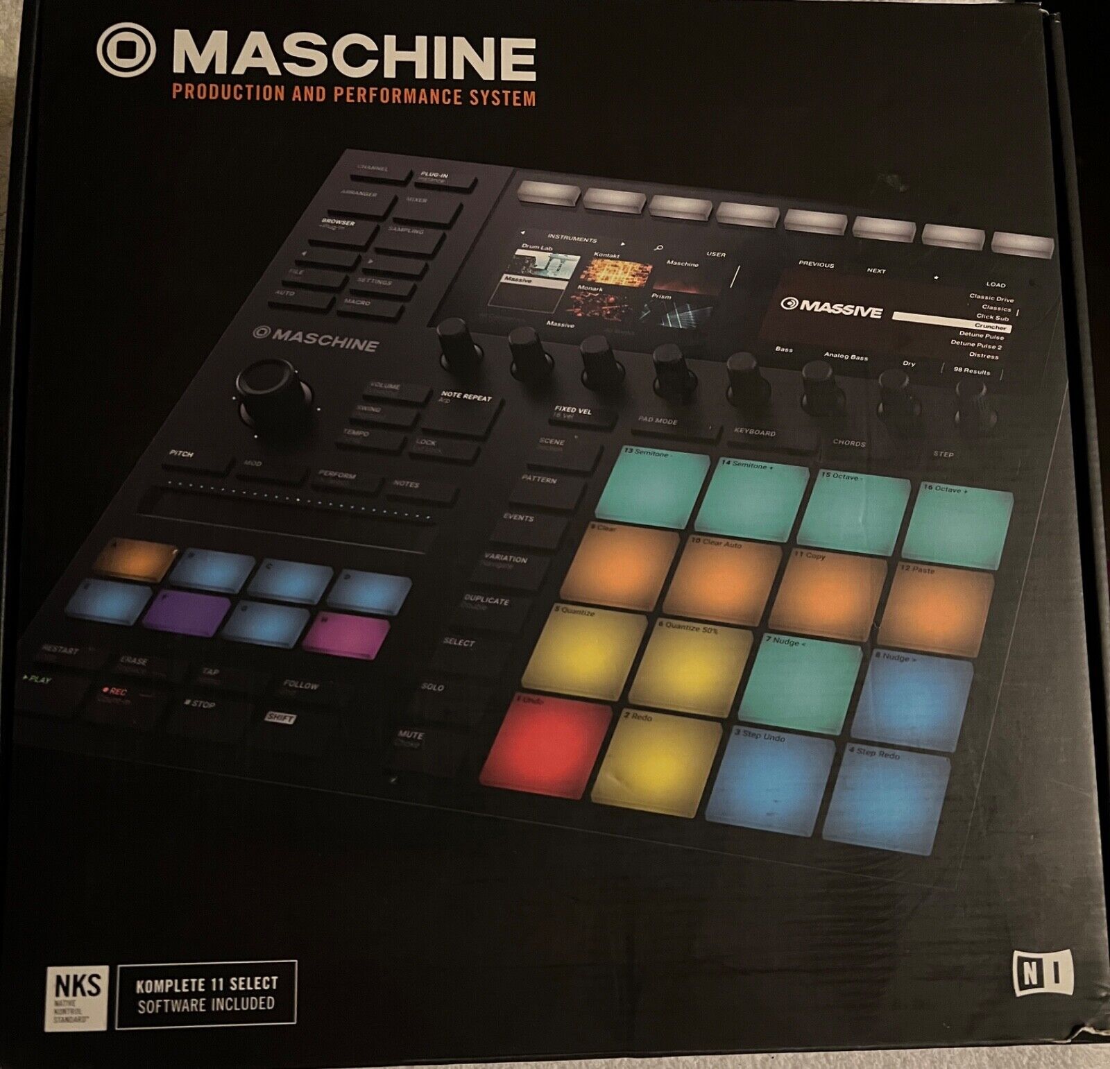 Native Instruments Maschine Mk3 Drum Controller (Only) Software not included. - Fresh Stock Dated February 2026