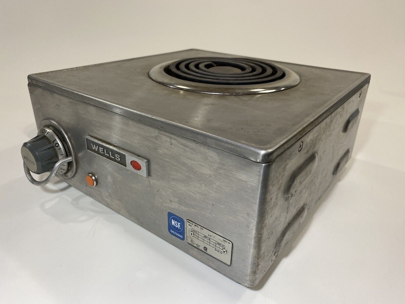 Wells H-33 Electric Hotplate Commercial Single Burner, 120v CounterTop - Fresh Stock Dated February 2026