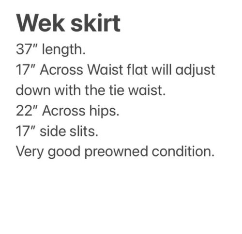 Vintage Wek Long White Cotton Long Cargo Side Slit Skirt Women's M Made in USA - Fresh Stock Dated March 2026