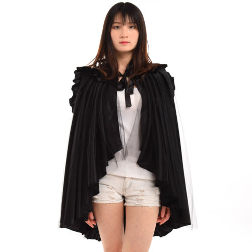 Vintage Gothic Victorian Ruffle Bustle Skirt Cape Reenactment Dual Purpose Wear - Fresh Stock Dated February 2026