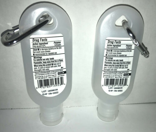 Germ-X With Attachment For Bags/Purses/Backpacks  Hand Sanitizer 2ea 1.25oz Blts - Fresh Stock Dated December 2025