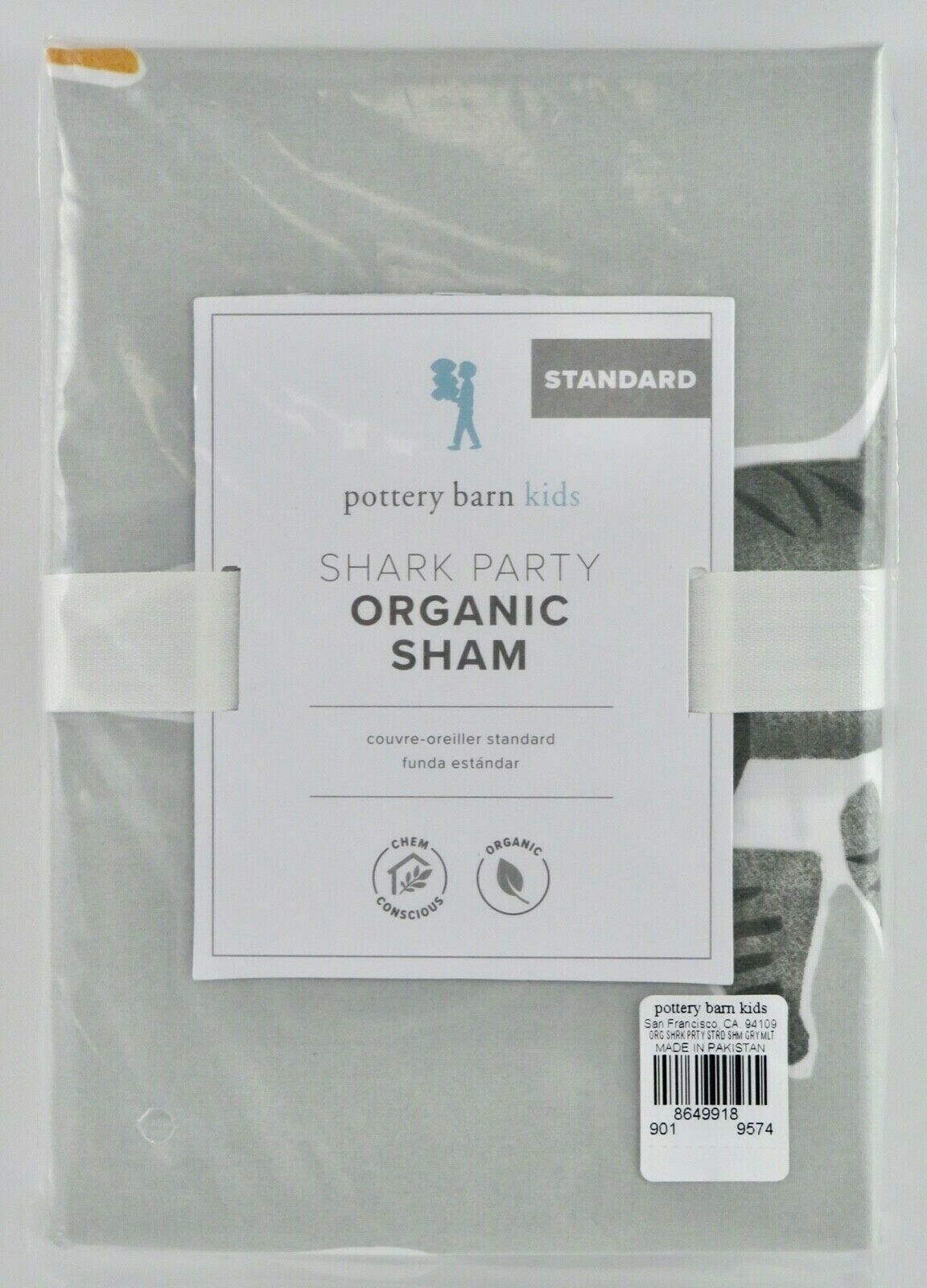 Pottery Barn Kids Shark Party Standard Sham - Fresh Stock Dated December 2025