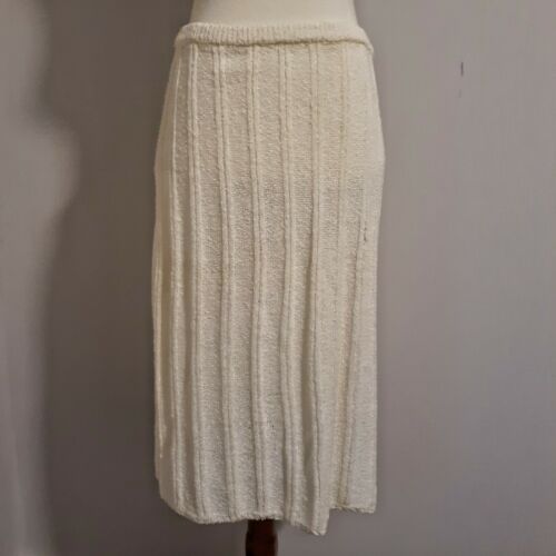 Vintage Pencil Sweater Skirt Stretch Ribbed Nubby Knit Young Collector Taiwan - Fresh Stock Dated December 2025