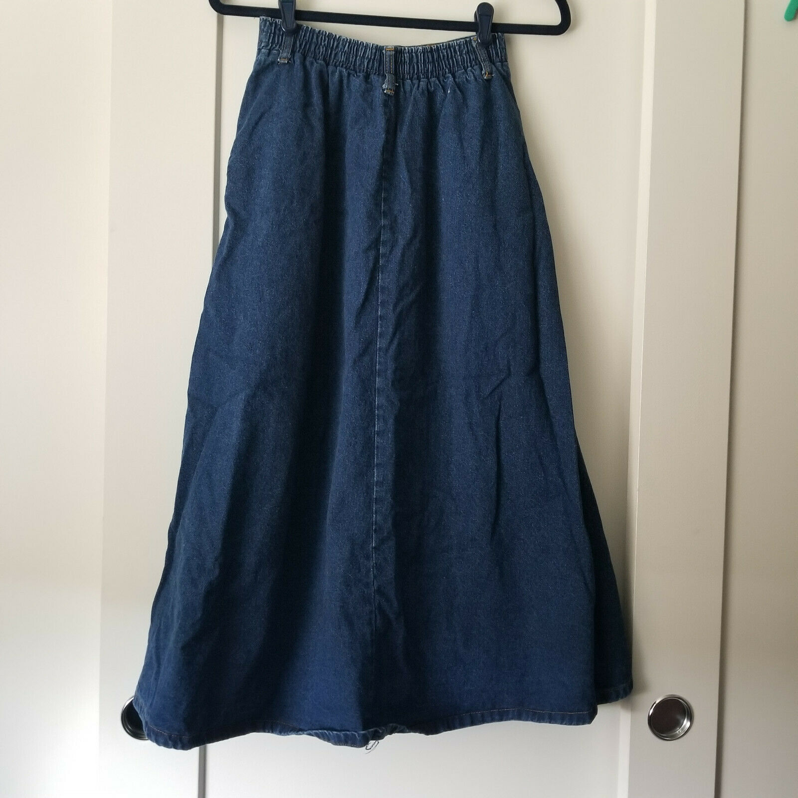 Vivaldi Jeanswear Vintage Button Denim Maxi Skirt 8 - Fresh Stock Dated February 2026