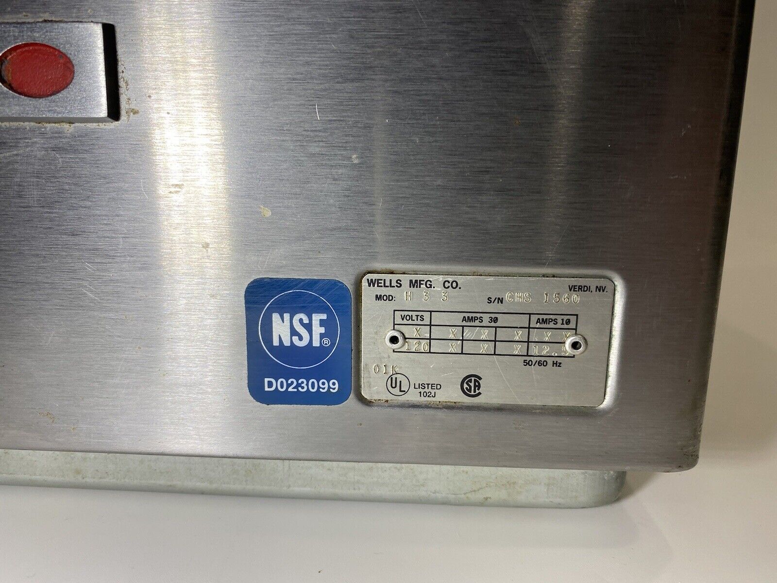 Wells H-33 Electric Hotplate Commercial Single Burner, 120v CounterTop - Fresh Stock Dated February 2026