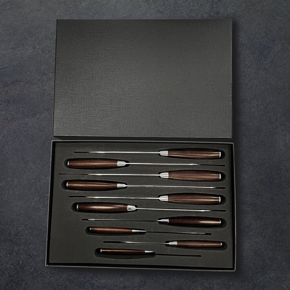 10pcs Kitchen Knife Set Japanese Damascus Pattern Chef Knives Stainless Steel US - Fresh Stock Dated February 2026