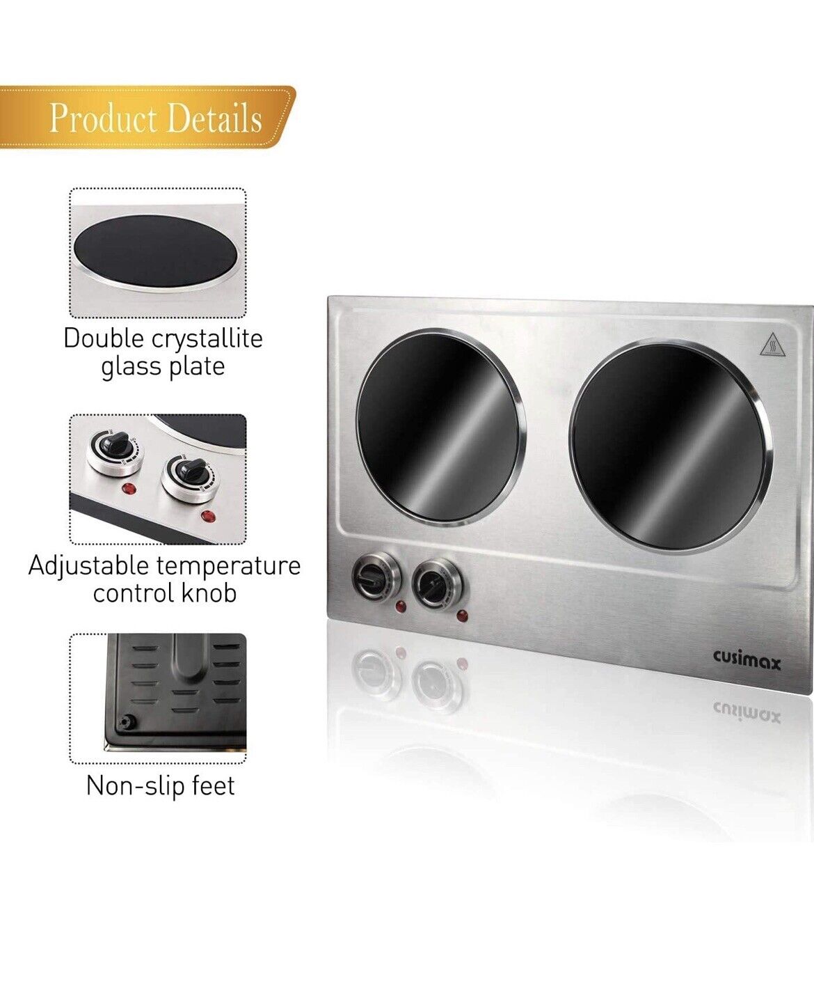 Cusimax - CMIP-C180 - Infrared Cooker - Used - Fresh Stock Dated February 2026