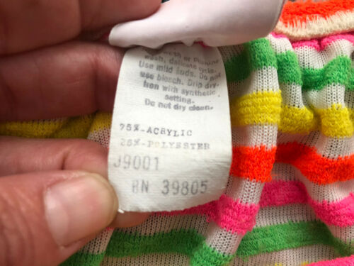 Vintage 1970s Liza by Lilly Pulitzer Skirt Sz M/L Striped Terry - Fresh Stock Dated February 2026