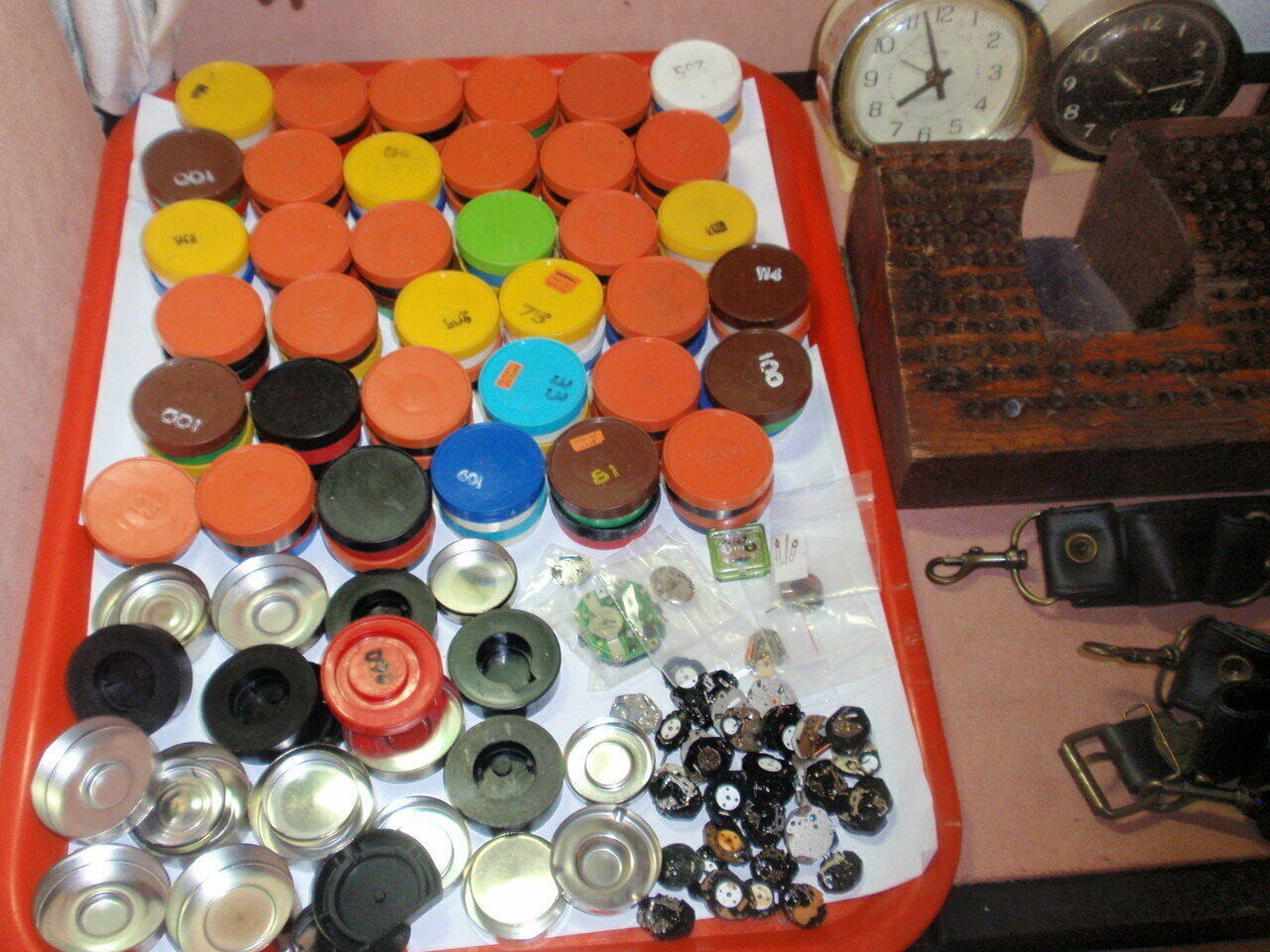 USA C&E Jewelry Tool& watch Staking Wood Box & Watch Movement case Lot #NBX JP26 - Fresh Stock Dated December 2025