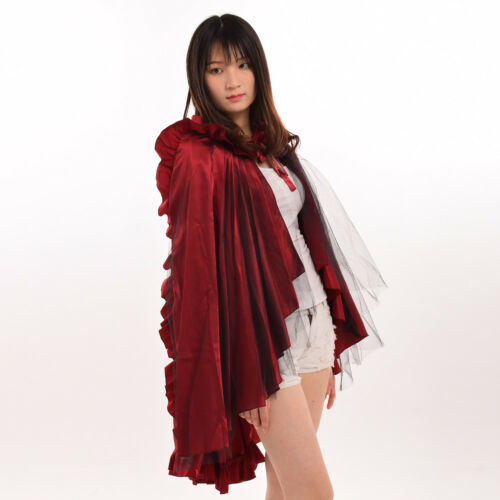 Vintage Gothic Victorian Ruffle Bustle Skirt Cape Reenactment Dual Purpose Wear - Fresh Stock Dated February 2026