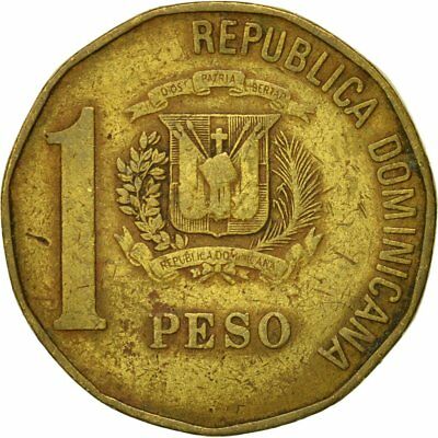 [#431960] Coin, Dominican Republic, Peso, 1991, EF(40-45), Brass, KM:80.1 - Fresh Stock Dated December 2025