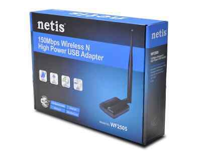 Netis 150Mbps Wireless-N High Power USB WiFi Adapter, High Gain 5dBi Antenna - Fresh Stock Dated February 2026