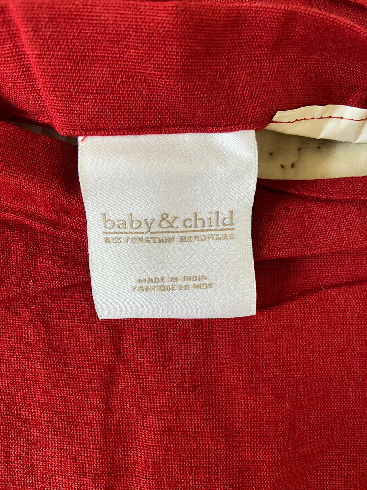 Restoration Hardware Baby & Child Red and White Flower Boudoir Sham - Fresh Stock Dated January 2026