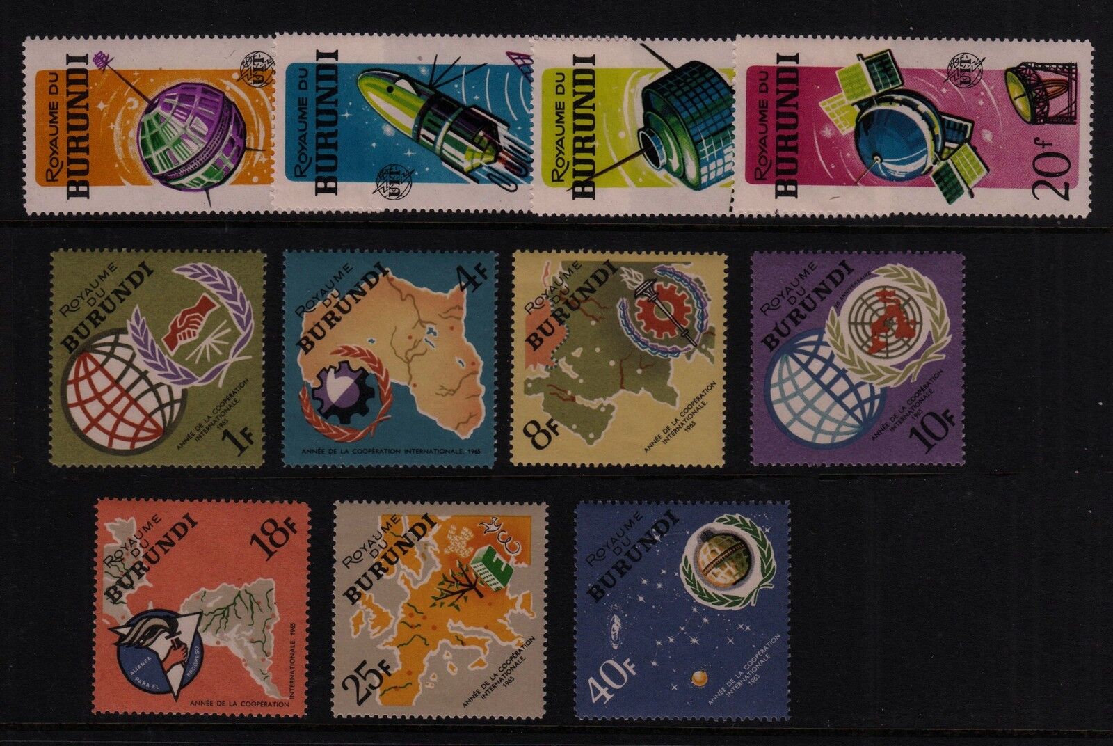 BURUNDI #68//140 Mint Hinged 1964-1965: Olympics, Martyrs, Space, Cooperation - Fresh Stock Dated January 2026