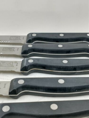 Chicago Cutlery Essentials 13 Piece Black Handle Knife Set W/ Wood Block - Fresh Stock Dated December 2025
