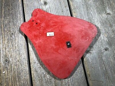 VINTAGE BIKE BICYCLE FENDER MUD FLAP MUDFLAP MUD GUARD MUDGUARD RED CLUTHE NOS - Fresh Stock Dated December 2025