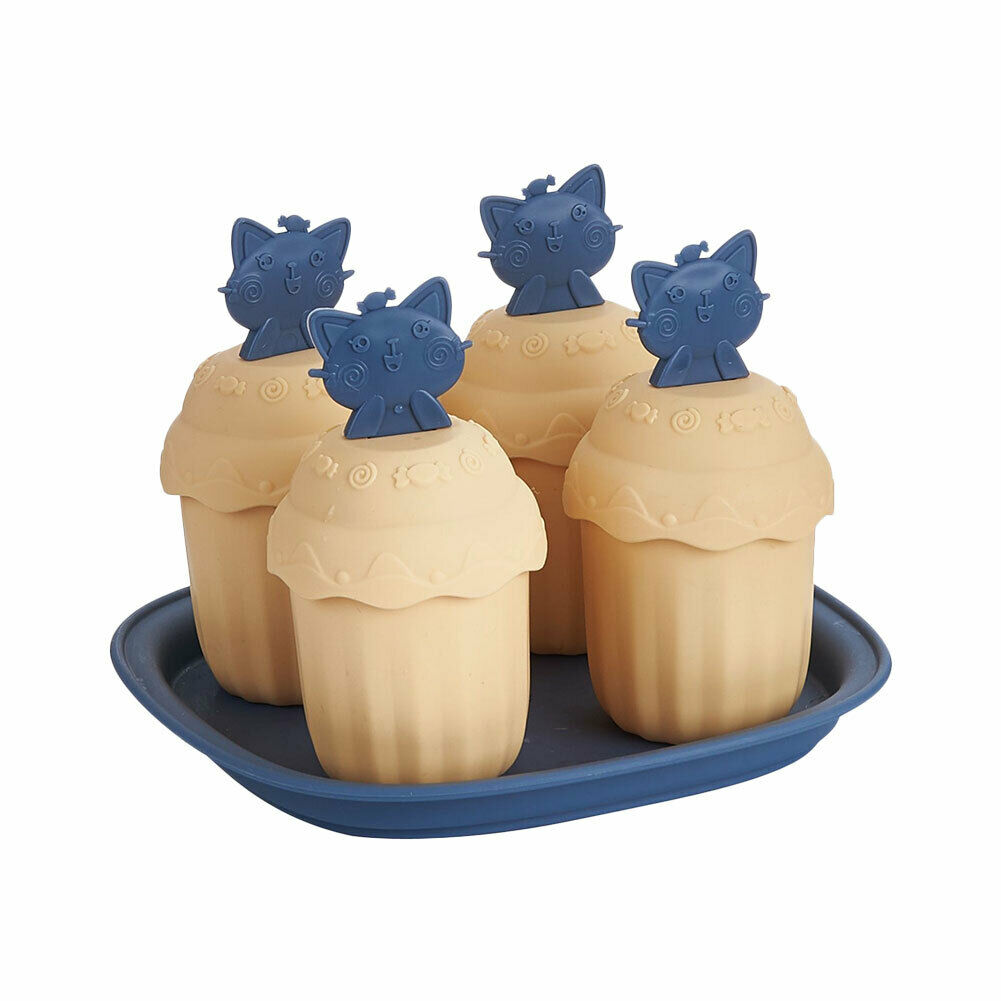 4/6PCS DIY Ice Cream Mold Home Ice Cube Popsicle Homemade Ice Box Kitchen Tool - Fresh Stock Dated February 2026