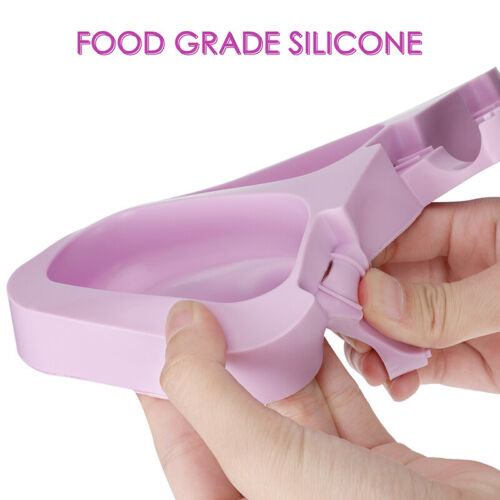 Lots 3-Cells Silicone Frozen Ice Cream Mold Juice Popsicle Maker Lolly Pop Mould - Fresh Stock Dated December 2025