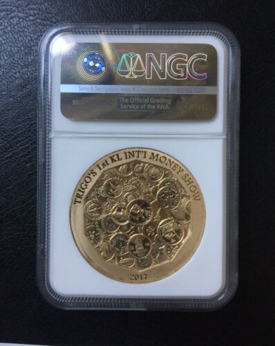 NGC PF70 2017 Malaysia Trigo's Money Show Panda Medal Brass Only 66pc - Fresh Stock Dated February 2026