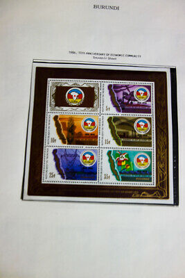 Burundi Strong Mint Stamp Collection 1970's-90's - Fresh Stock Dated December 2025