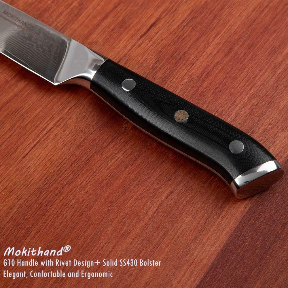 5 Inch Damascus Utility Knives High Carbon Japanese Kitchen Chef Knife Stainless - Fresh Stock Dated December 2025