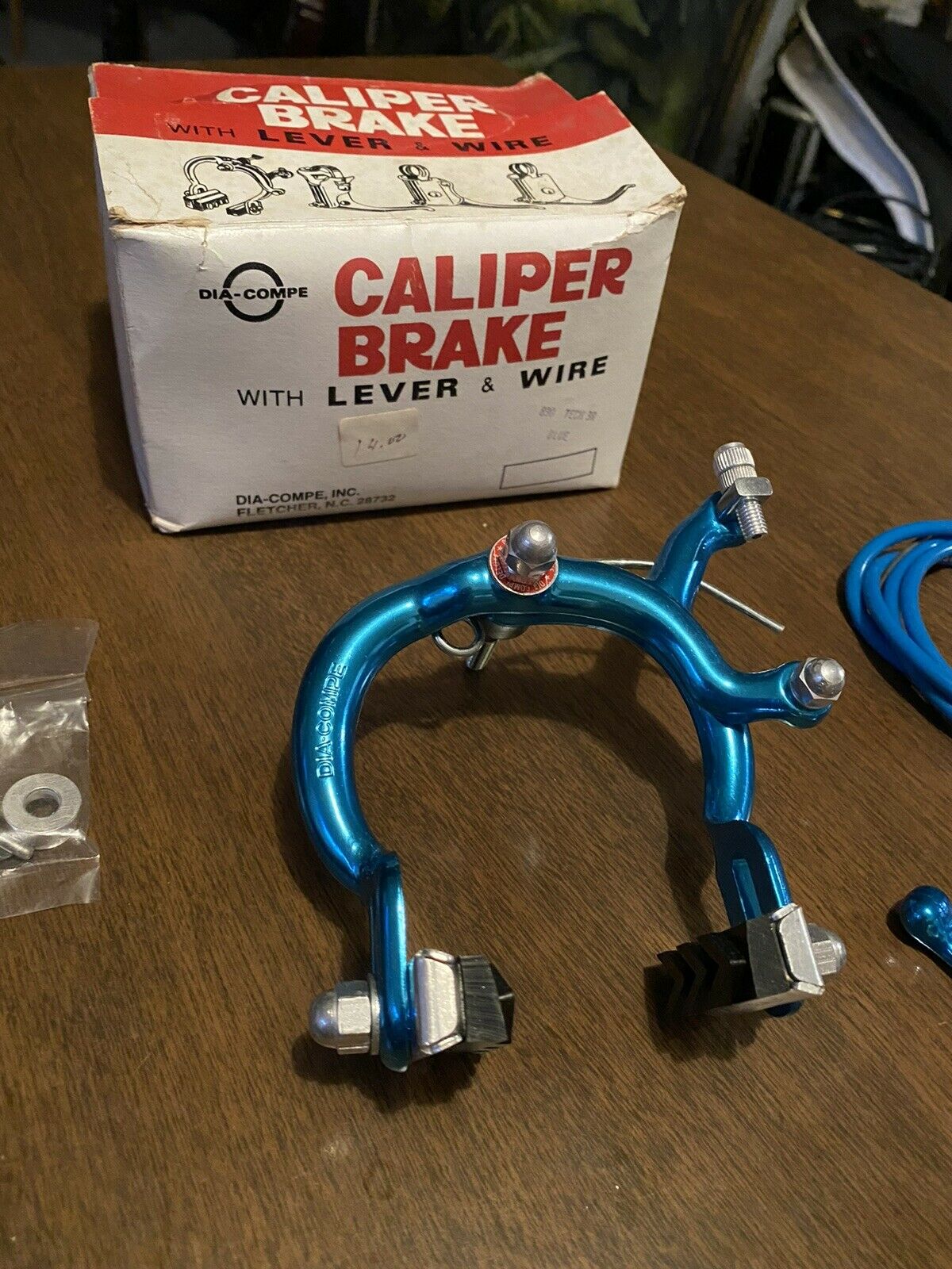 NOS BLUE DIA COMPE 890 REAR BRAKE CALIPER & LEVER DATED 80’S OLD SCHOOL BMX NIB - Fresh Stock Dated December 2025