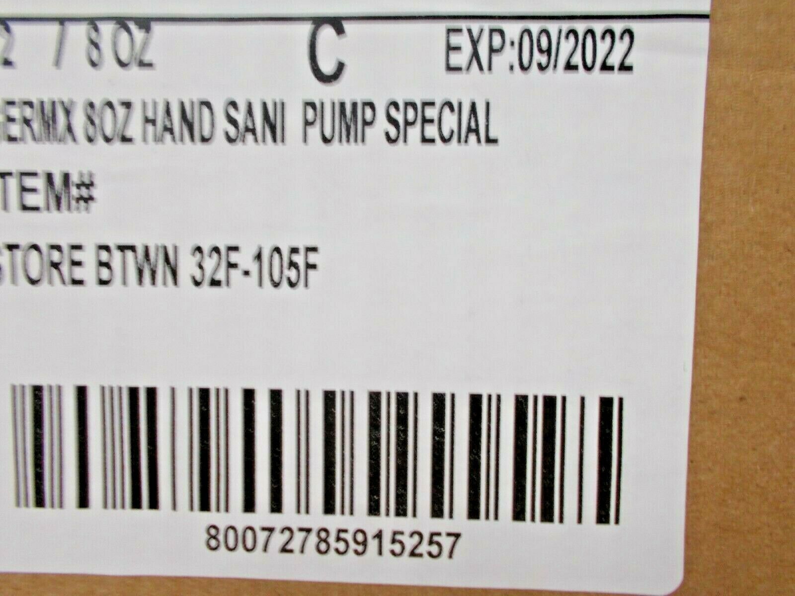 6 Pack Germ-X Original Hand Sanitizer Gel 8 fl oz- 48 oz Exp 07/2022 Pump Bottle - Fresh Stock Dated February 2026