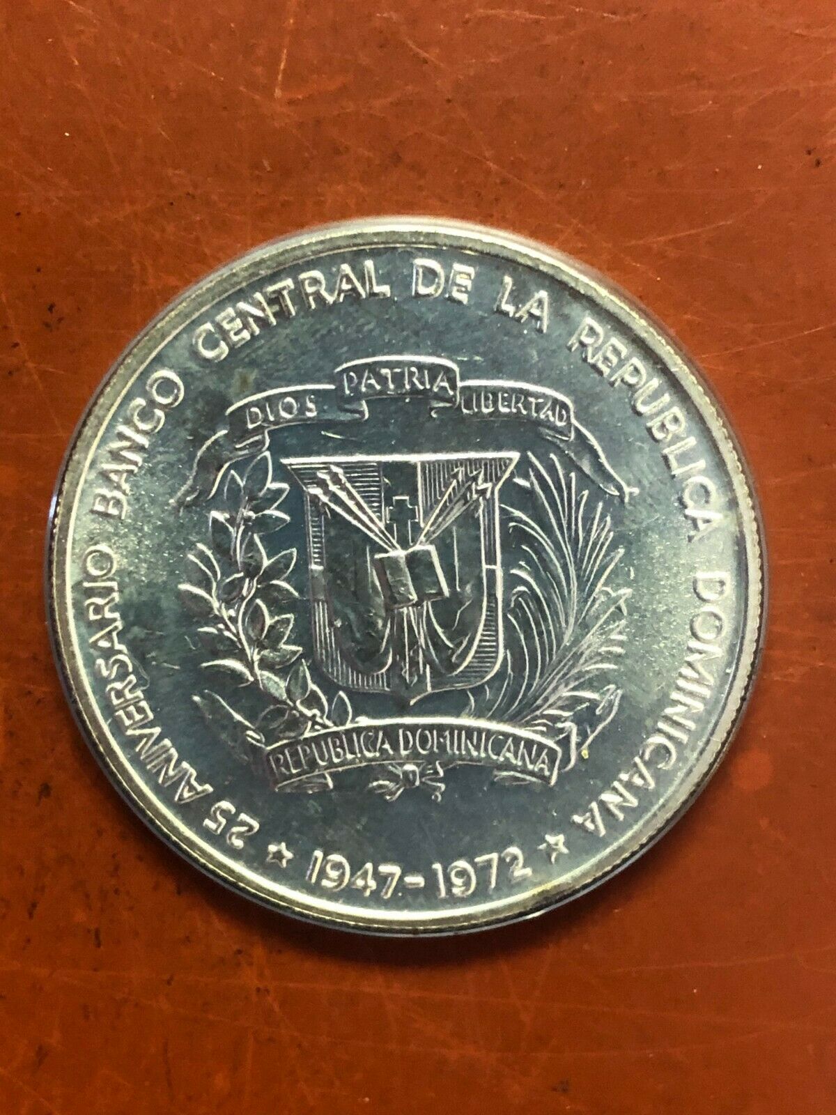 Dominican Republic Misc. Pesos Silver Coins LOT OF (3) BU - Fresh Stock Dated December 2025