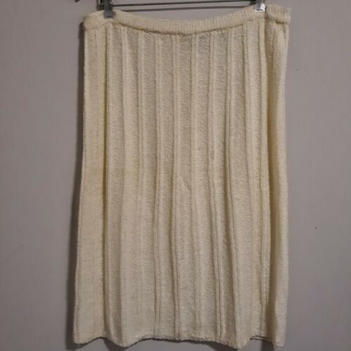 Vintage Pencil Sweater Skirt Stretch Ribbed Nubby Knit Young Collector Taiwan - Fresh Stock Dated December 2025