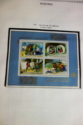 Burundi Strong Mint Stamp Collection 1970's-90's - Fresh Stock Dated December 2025