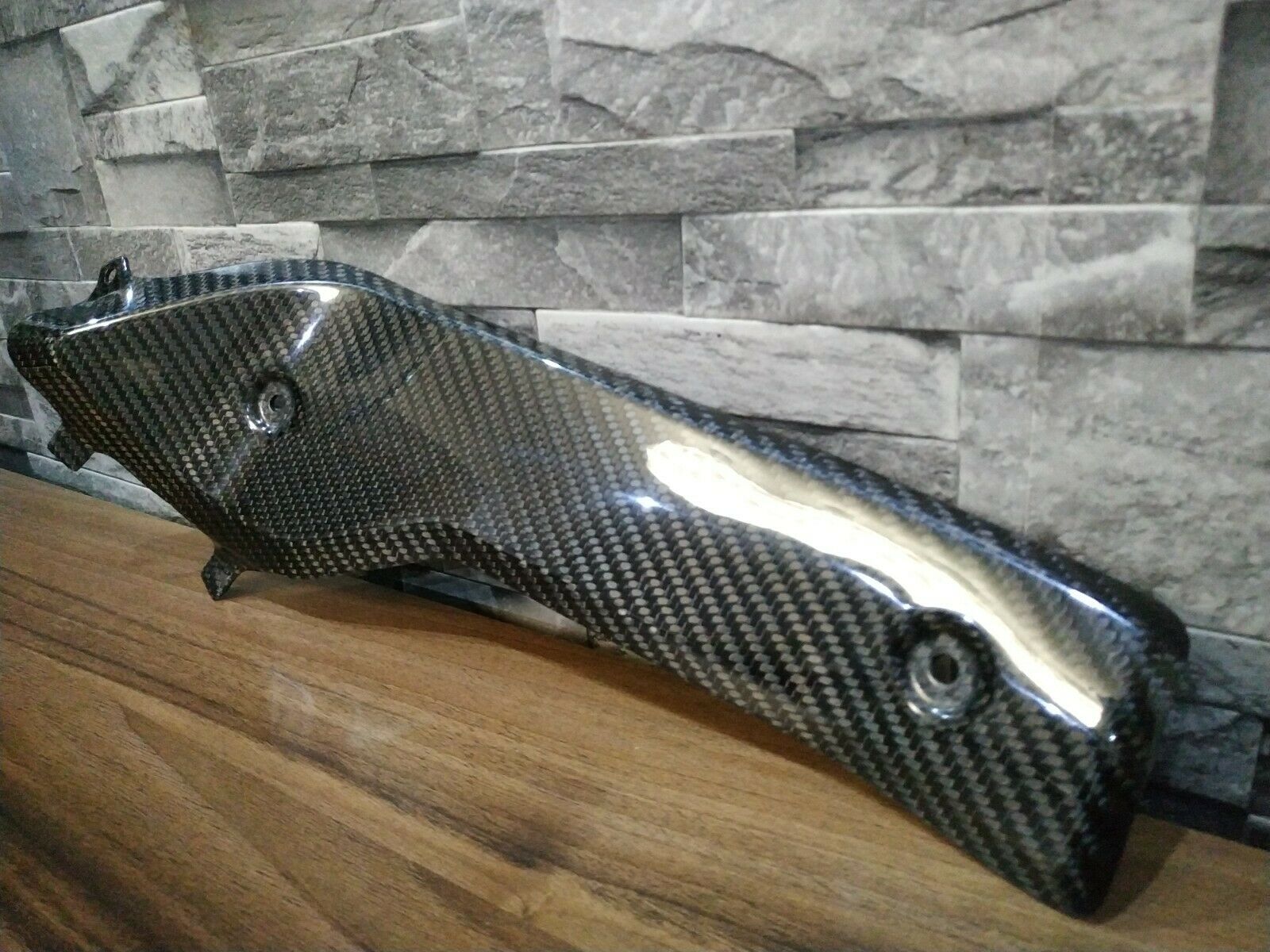 Husqvarna 701 carbon fibre exhaust heat shield - Fresh Stock Dated February 2026