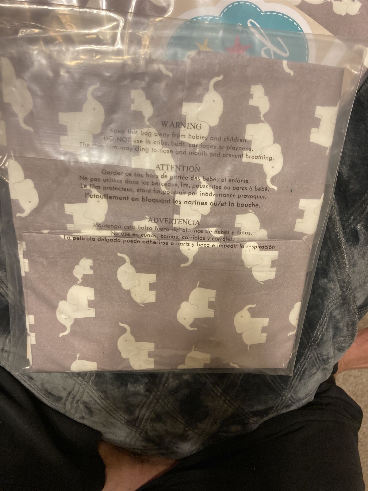 Lot Of 2-GRAY/WHITE ELEPHANTS- Little Sleepy Head Toddler Pillow Case 13