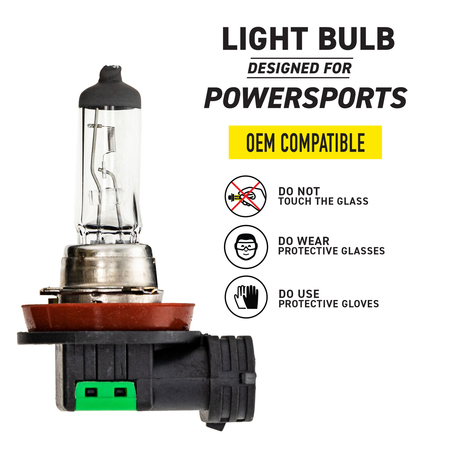 NICHE H11 Headlight Bulb for Suzuki GSXR 600 750 Kawasaki Ninja ZX6R KTM - Fresh Stock Dated February 2026