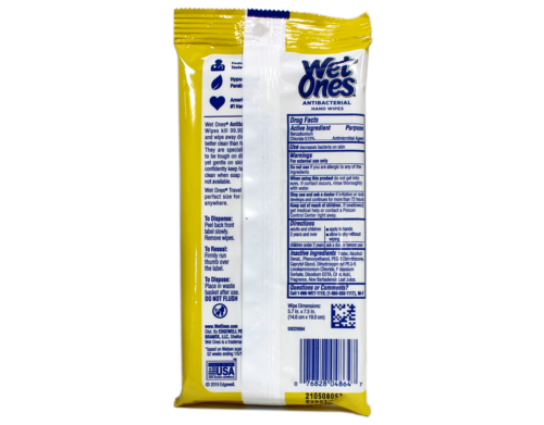 5 Pack Wet Ones Hand Wipes Tropical Splash Hypoallergenic 20 Each - Fresh Stock Dated February 2026