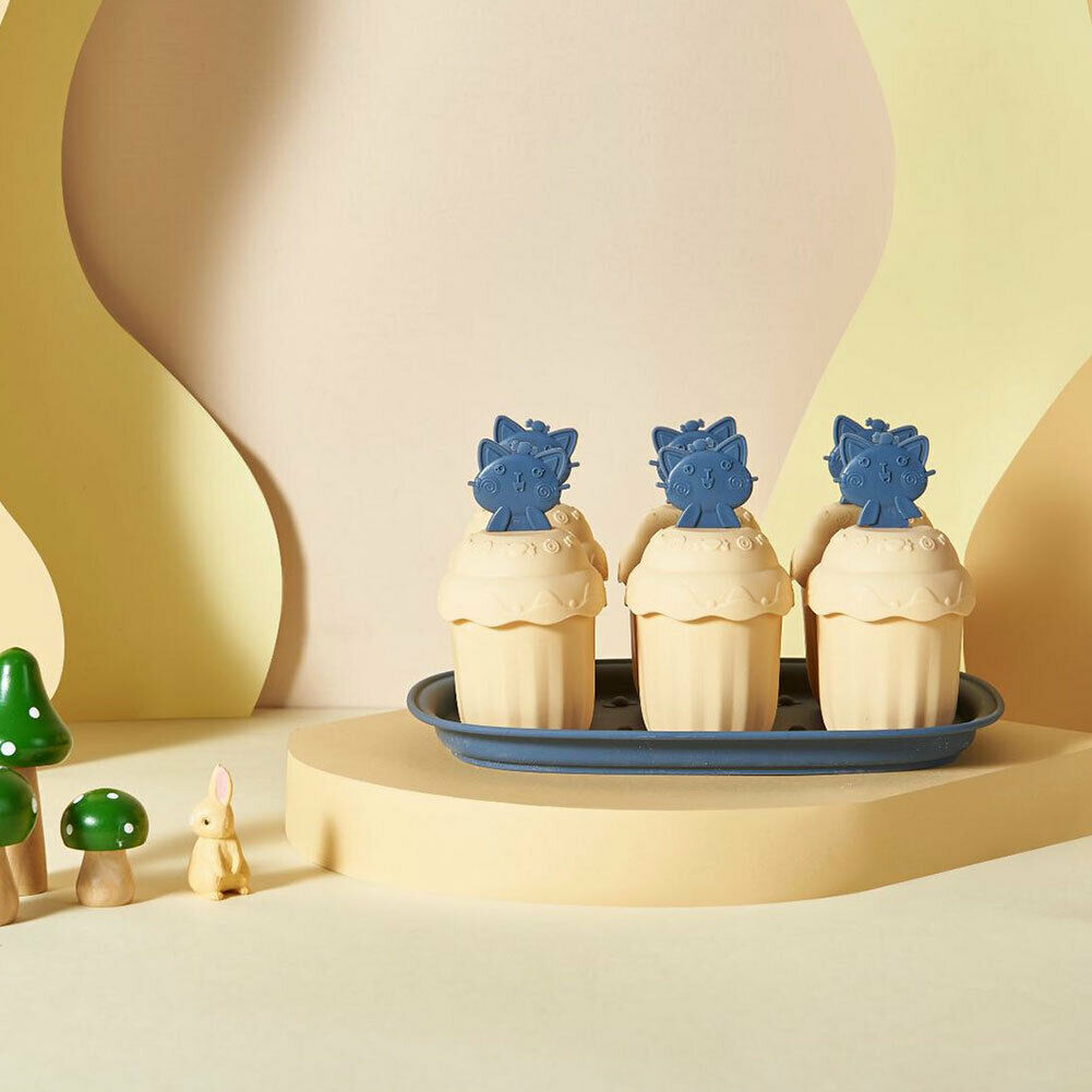 4/6PCS DIY Ice Cream Mold Home Ice Cube Popsicle Homemade Ice Box Kitchen Tool - Fresh Stock Dated February 2026