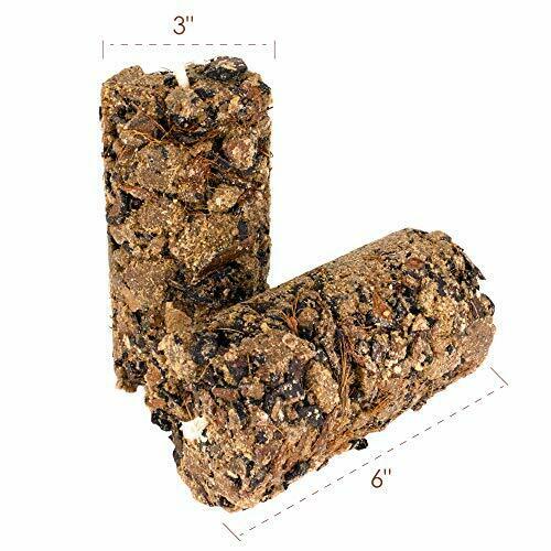 ECO Coconut Natural Fire Log, 1 Hour Burn time, Extra Long Duration, 6-logs - Fresh Stock Dated December 2025