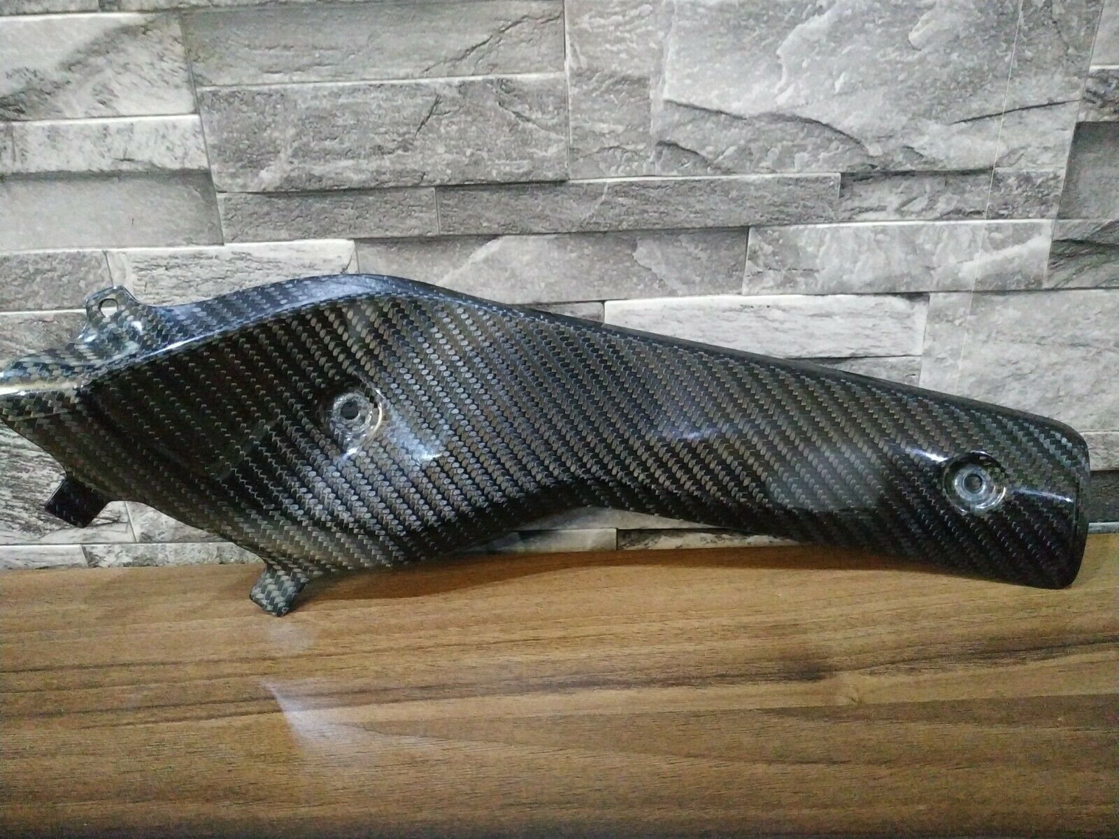 Husqvarna 701 carbon fibre exhaust heat shield - Fresh Stock Dated February 2026