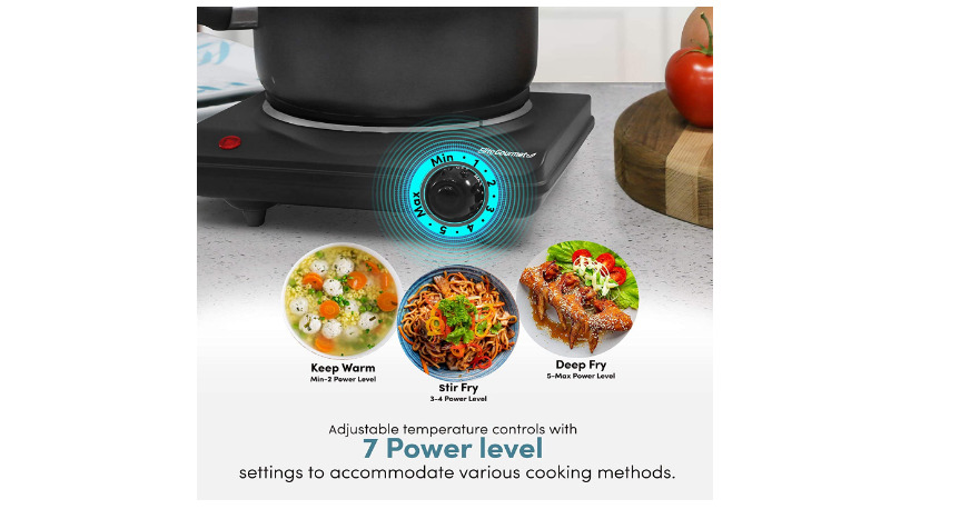 Portable Single Electric Burner Hot Plate Stove Dorm Compact Travel Counter Top - Fresh Stock Dated February 2026