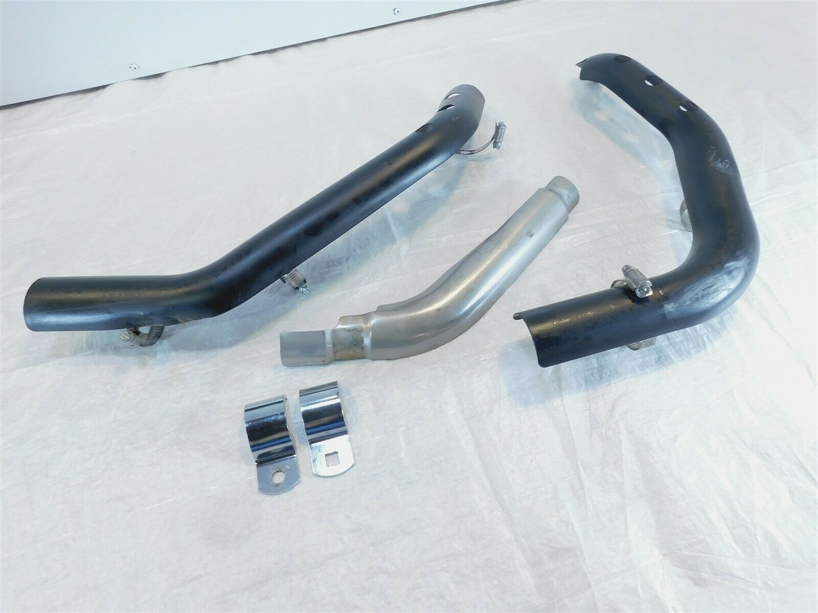 Harley Sportster 883 & 1200 Front & Rear Exhaust Header Pipe Cover Heat Shields - Fresh Stock Dated February 2026