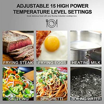 1800W Portable Induction Cooktop Countertop Burner 9100MC/BT-M20B Black - Fresh Stock Dated December 2025
