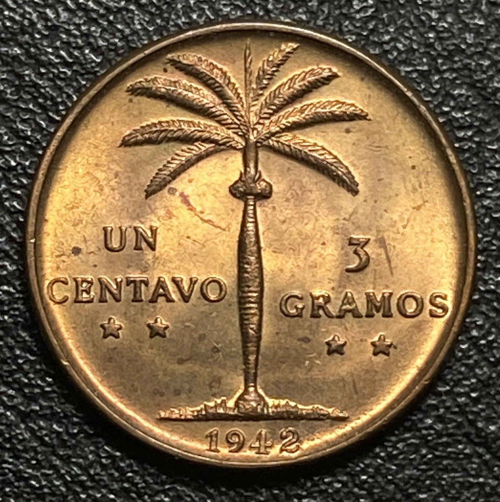 Dominican Republic 1942 Centavo BU Red Brown - Fresh Stock Dated February 2026